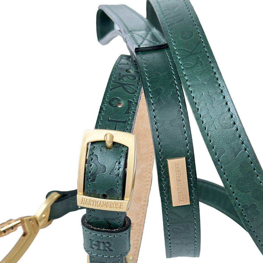 Swarovski Crystal Dog Collar Regency Lime Green- Unique Leather Dog Collars  at