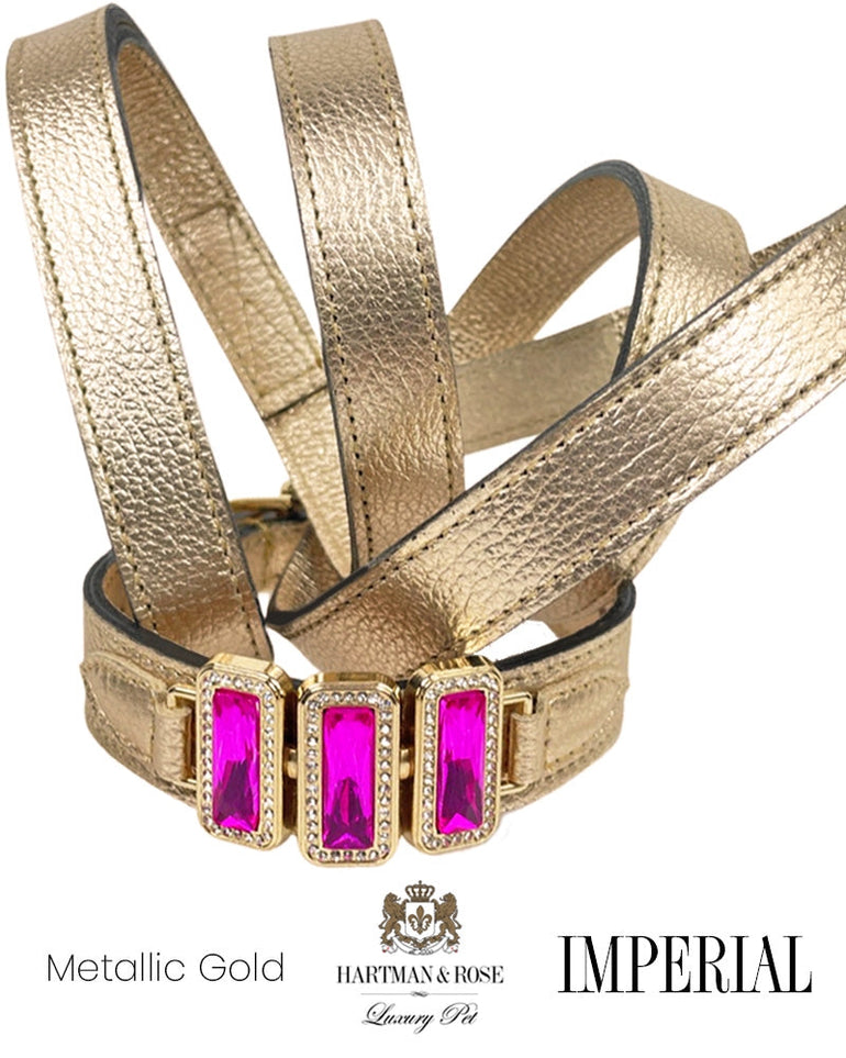 Imperial Collection in Metallic Gold, Fuchsia & Gold