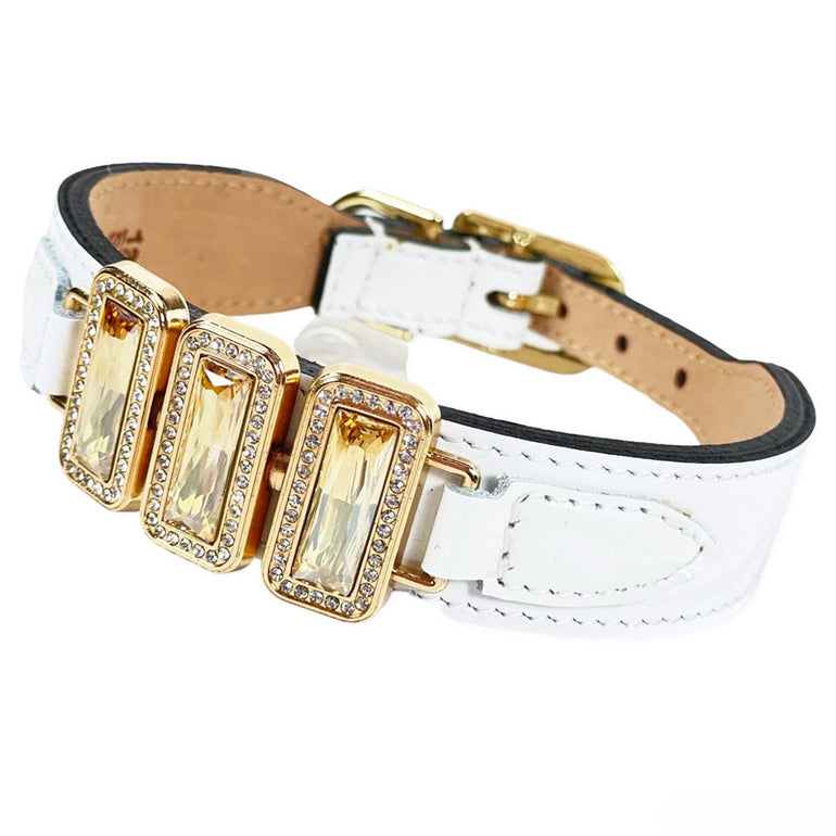 Imperial Collection in White Patent & Gold